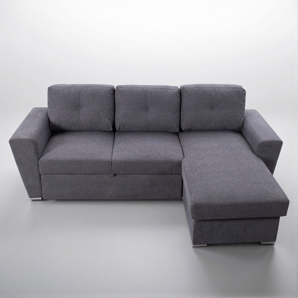 L-Shape Modular Sectional Sofa Bed with Storage Chaise