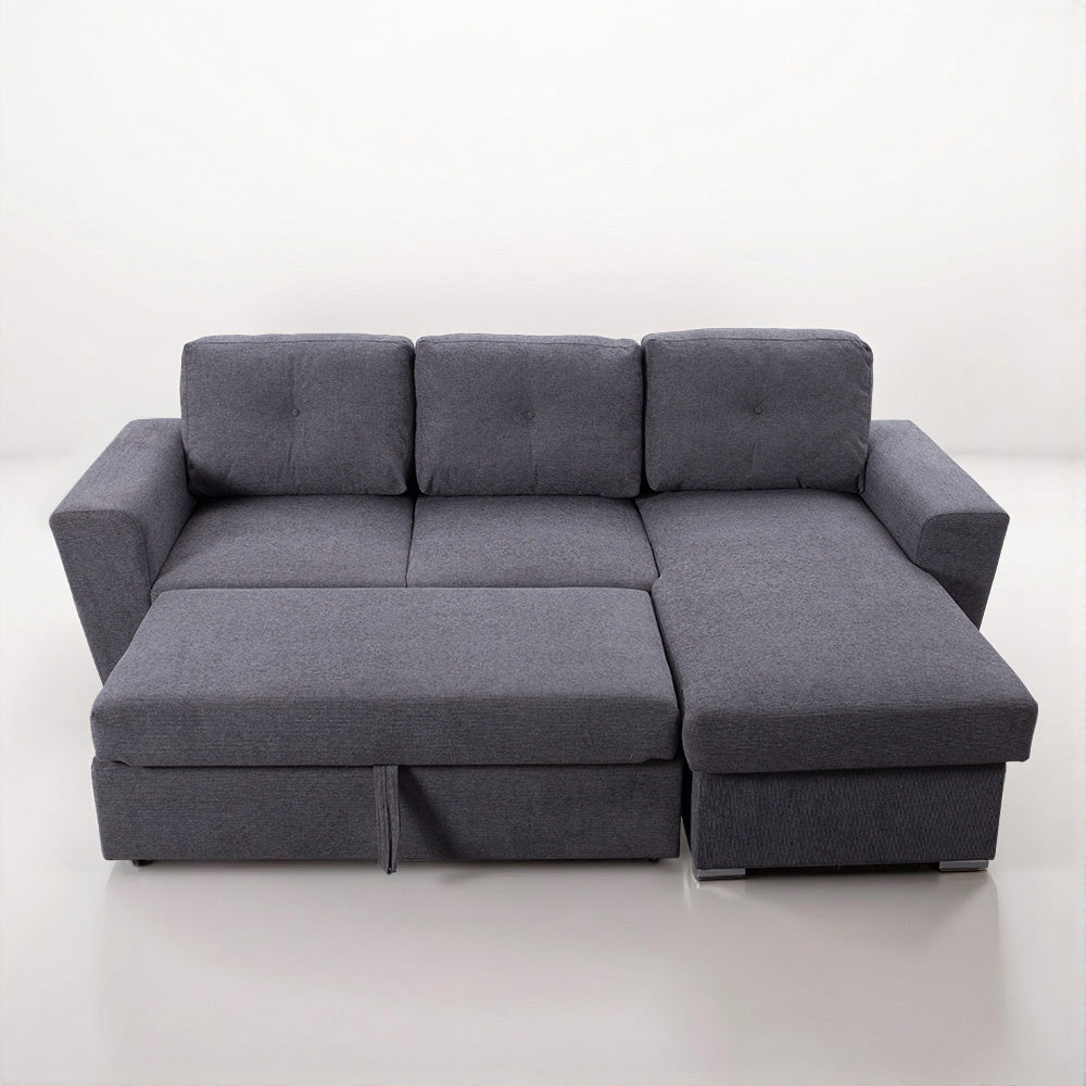 L-Shape Modular Sectional Sofa Bed with Storage Chaise