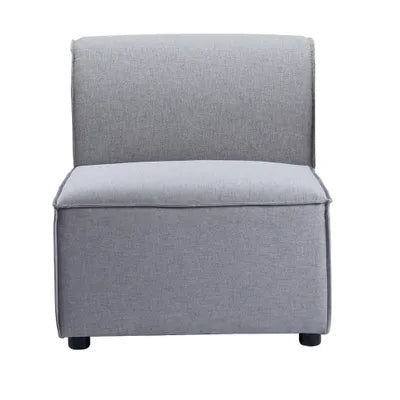 Debra Modular Single Sofa without Arms in Grey