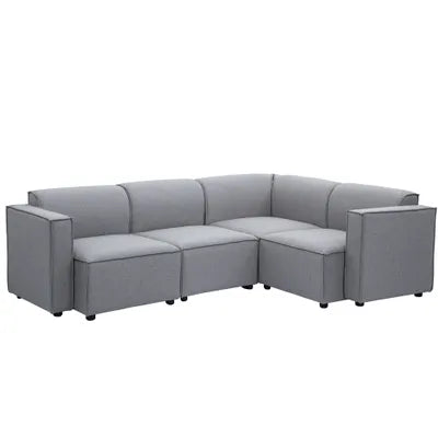 Debra Modular 3 Seater Sofa with Corner in Grey