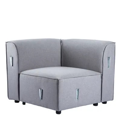 Debra Corner Sofa Module in Grey