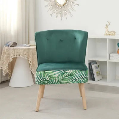 Verona Green Velvet Accent Chair