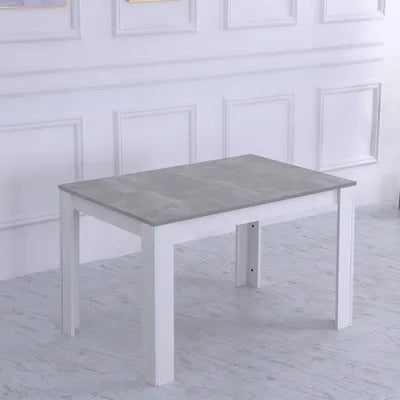 Orford Rectangle Concrete Effect Dining Table Set with 4 Chairs