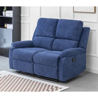 Amal Blue Fabric 3+2+1 Recliner Sofa Set