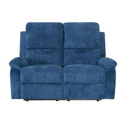 Amal Blue Fabric 3+2+1 Recliner Sofa Set