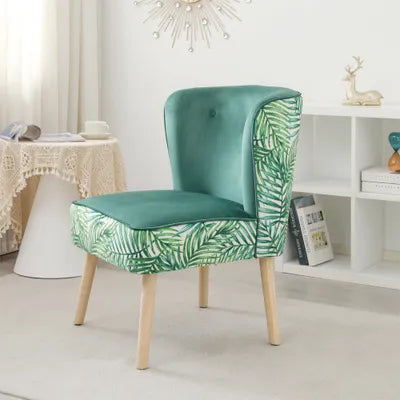 Verona Green Velvet Accent Chair