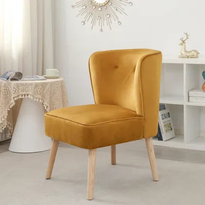 Verona Mustard Velvet Accent Chair