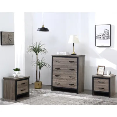 Royle 3 Piece Chest and 2 Bedside Tables Bedroom Furniture Set
