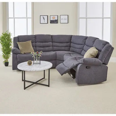 Riverton Corner Recliner Grey Fabric Sofa Set