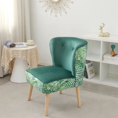 Verona Green Velvet Accent Chair