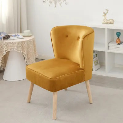 Verona Mustard Velvet Accent Chair