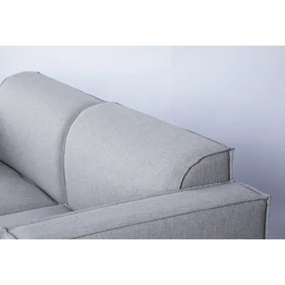 Debra Modular 3 Seater Sofa with Chaise in Grey