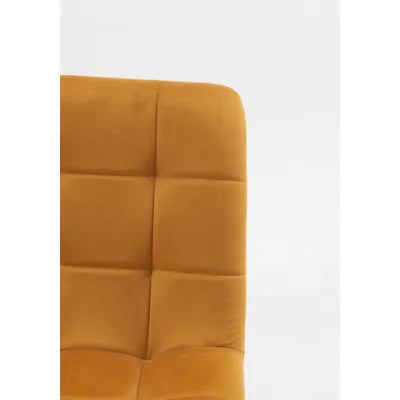 Jose Velvet Upholstery Dining Chair in Mustard - Set Of 2