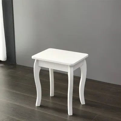 Stratford White Dressing Table with Stool Set