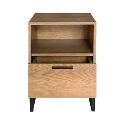 Darwin Industrial Style 1 Drawer Bedside Table
