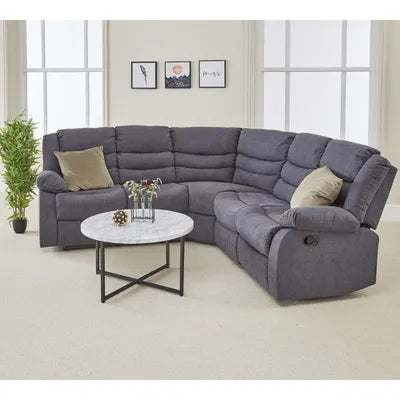 Riverton Corner Recliner Grey Fabric Sofa Set